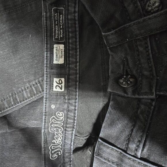 Miss Me Signature Skinny Black Embellished Jeans - Picture 4 of 5